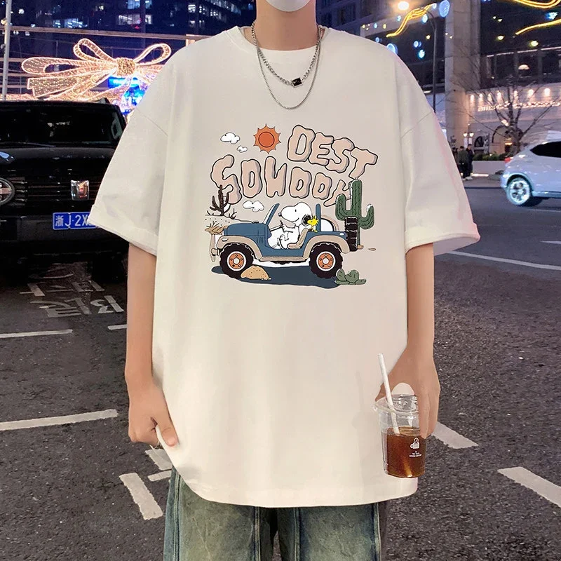 Men's Cartoon Print Cotton Tee 2025
