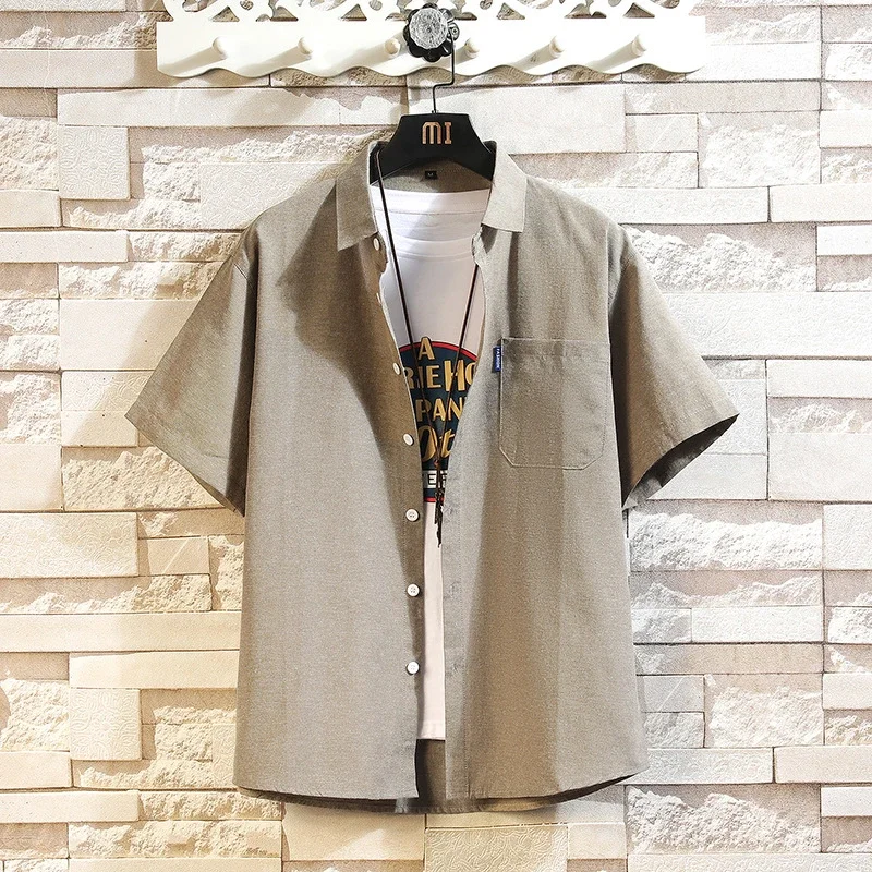 Men's Solid Oxford Short Sleeve Shirt