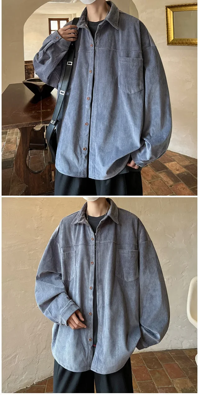 Men's Corduroy Vintage Shirt Detail