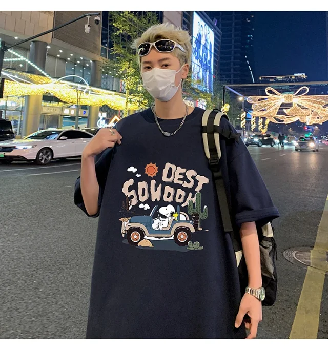 Men's Cartoon Print Cotton Tee 2025 Detail