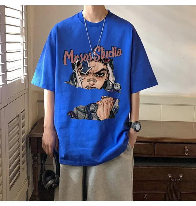 Men's Heavyweight Cotton Oversized Short-Sleeve Tee Detail