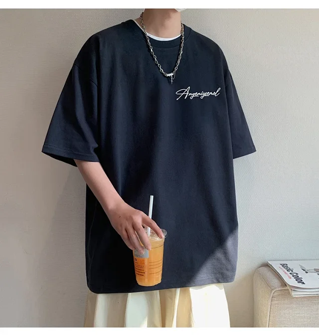 Men's Heavyweight Cotton Foam Print Tee Detail