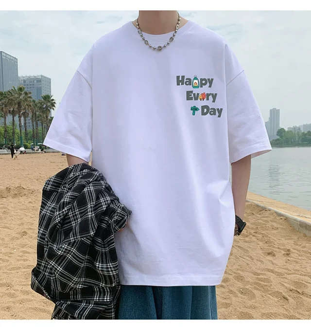 Unisex Heavyweight Cotton Streetwear T-Shirt 2025 Detail