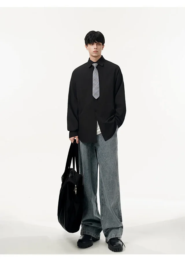 Men's Fall Casual Overshirt Detail