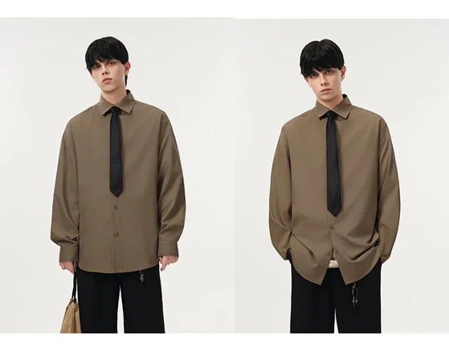 Men's Fall Casual Overshirt Detail