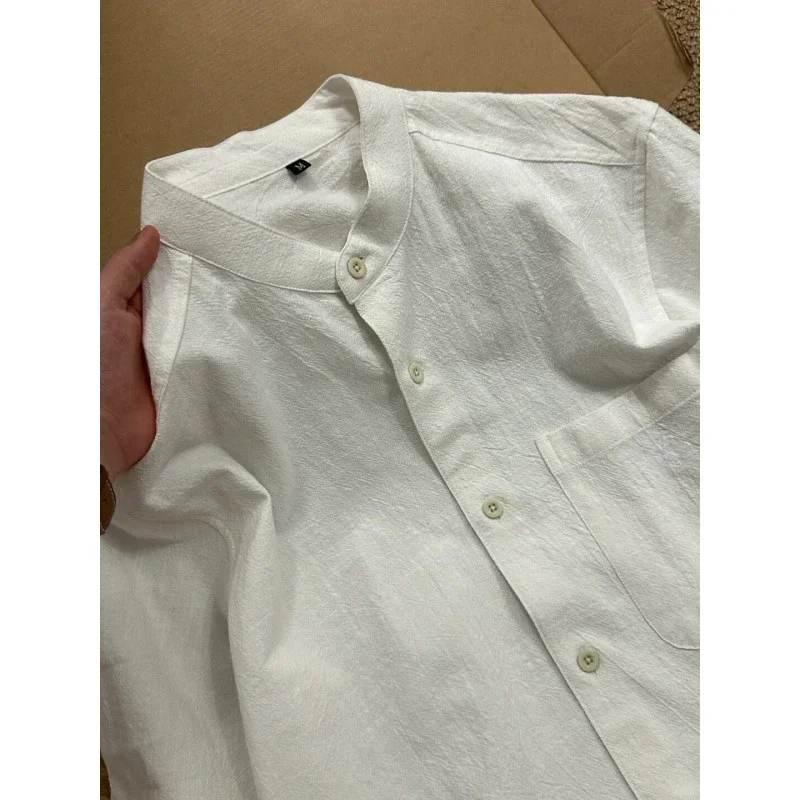 Men's New Chinese Bamboo Cotton Shirt