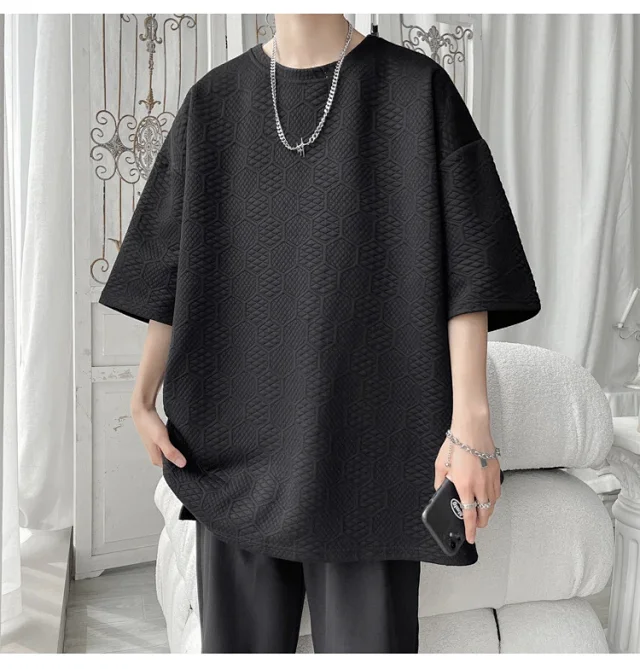 Men's Summer Stretch Ice Silk Tee Detail