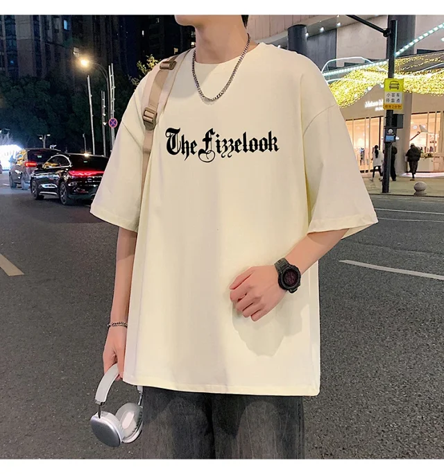 Men's Heavyweight Cotton Thick Short-Sleeve Tee Detail