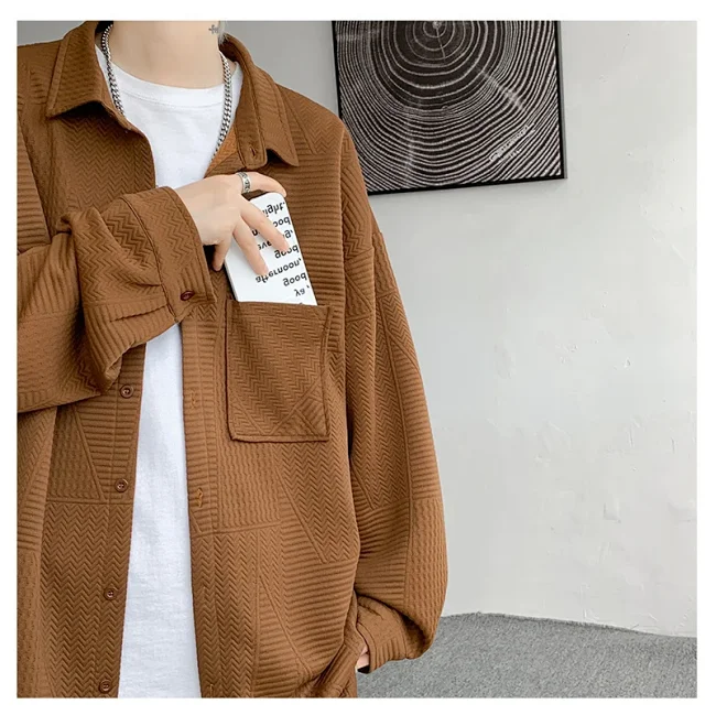 Men's Vintage Corduroy American Japanese Shirt Detail