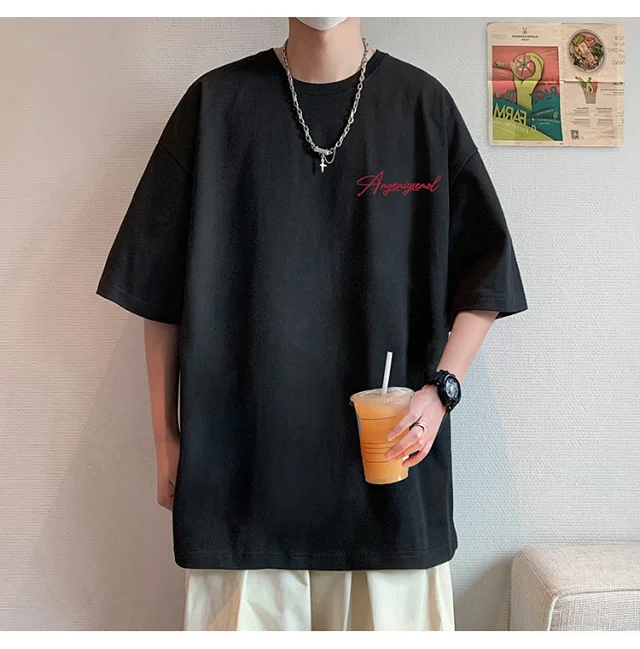 Men's Heavyweight Cotton Foam Print Tee Detail