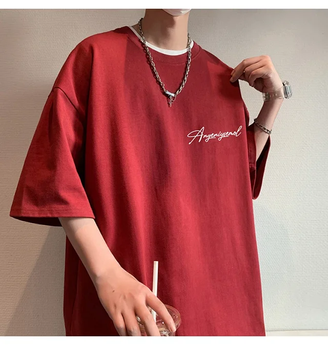 Men's Heavyweight Cotton Foam Print Tee Detail