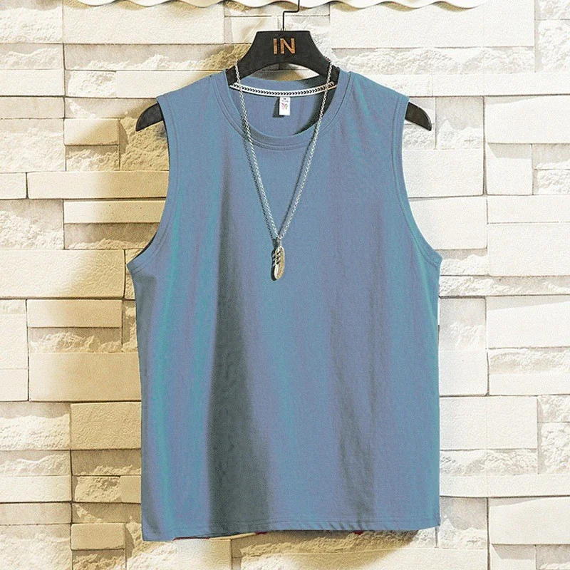 Summer Men's Cotton Printed Tank Top