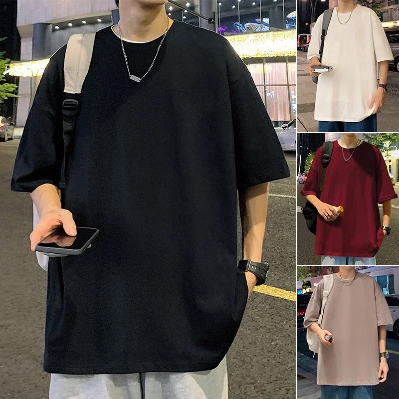 Men's Summer Oversized Heavyweight Cotton T-Shirt
