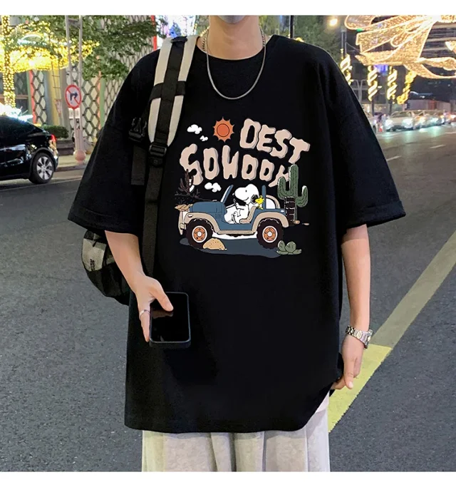 Men's Cartoon Print Cotton Tee 2025 Detail