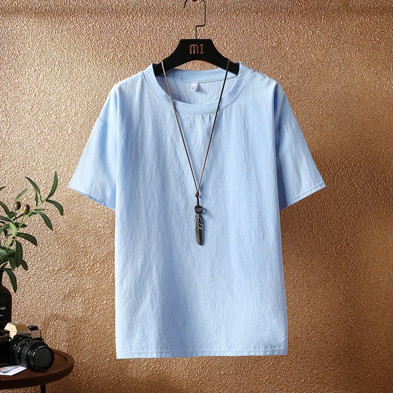 Summer Wind Men's Japanese Linen Tee