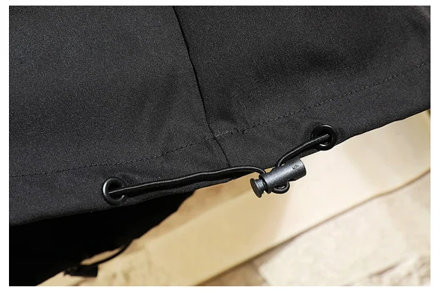 Men's Lightweight Trendy Hooded Half-Zip Jacket Detail