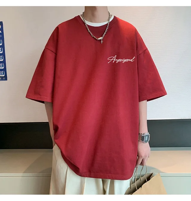 Men's Heavyweight Cotton Foam Print Tee Detail