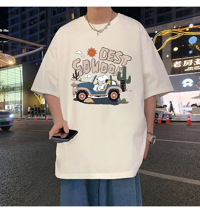 Men's Cartoon Print Cotton Tee 2025 Detail