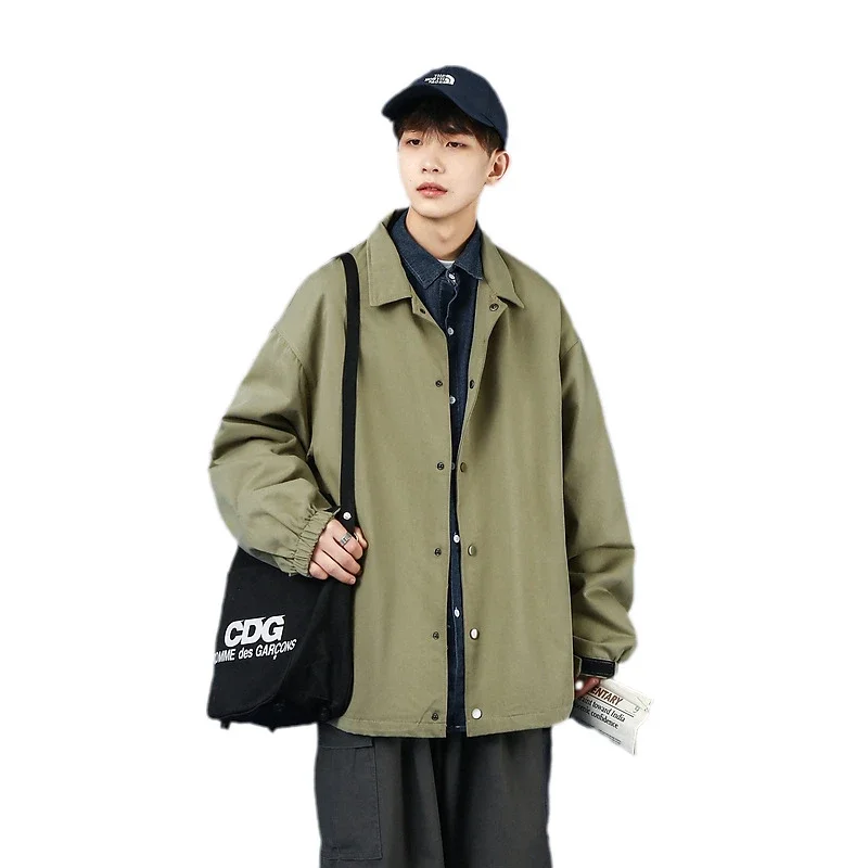 Men's Plus Size Korean Coach Jacket