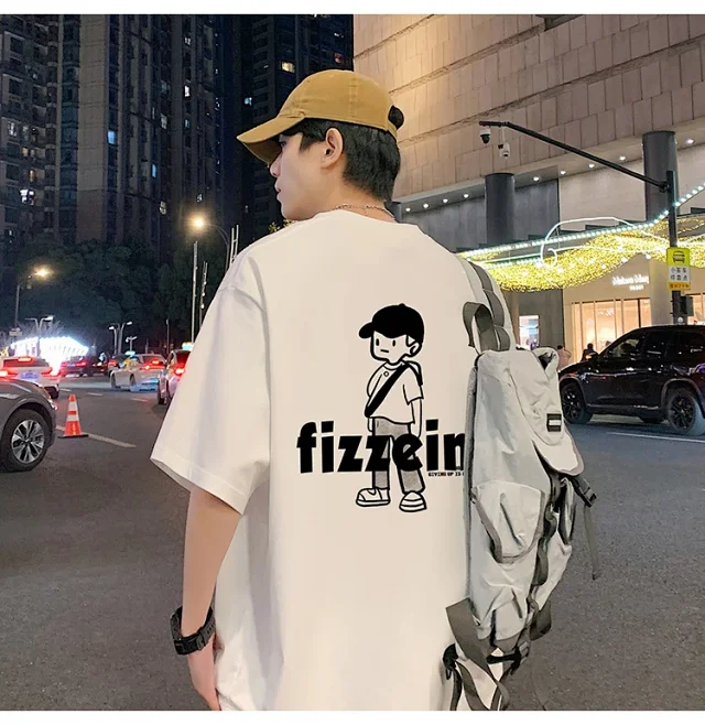 Men's Summer 2025 Casual Loose Tee Detail