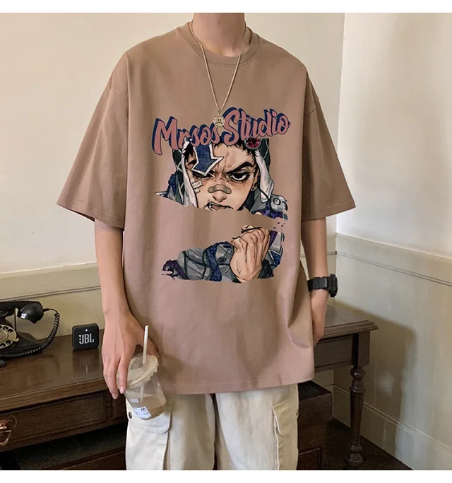 Men's Heavyweight Cotton Oversized Short-Sleeve Tee Detail