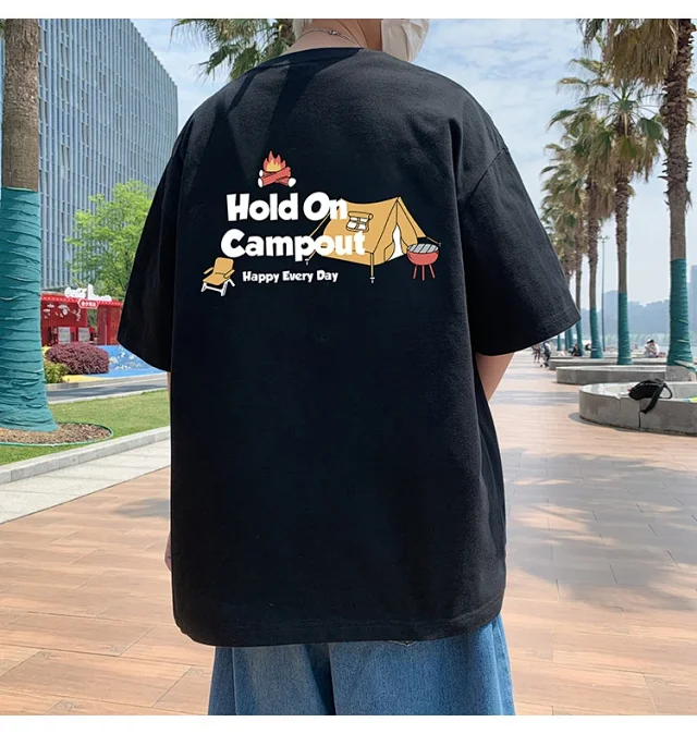 Unisex Heavyweight Cotton Streetwear T-Shirt 2025 Detail