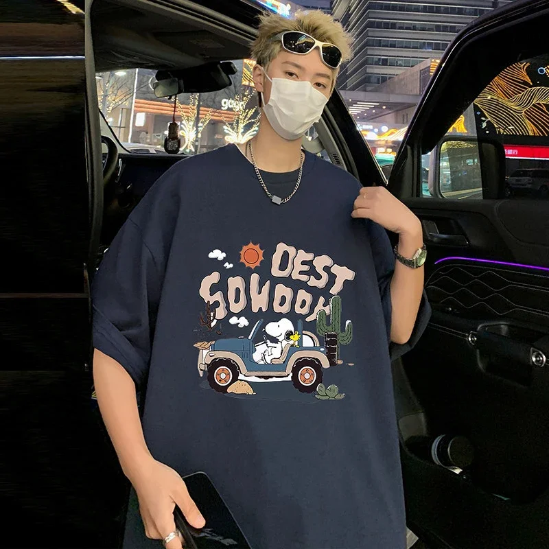 Men's Cartoon Print Cotton Tee 2025