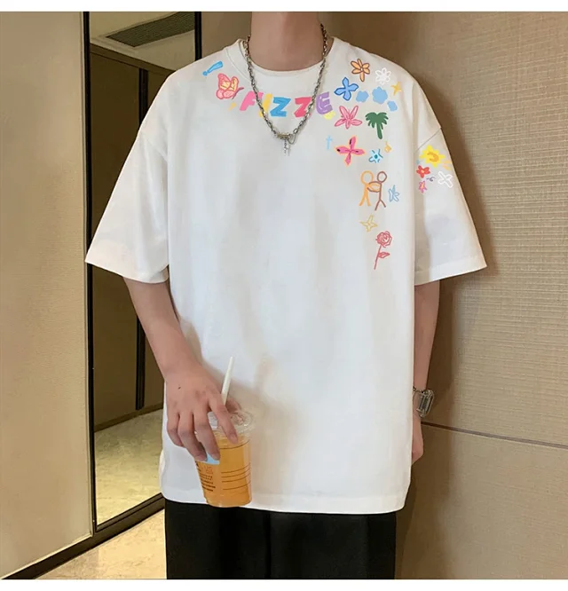 Men's Heavyweight Cotton Plus-Size T-Shirt Detail