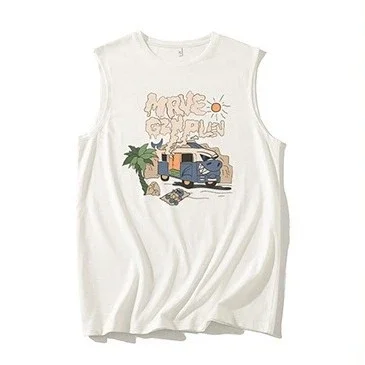 Men's Printed Loose Tank Top