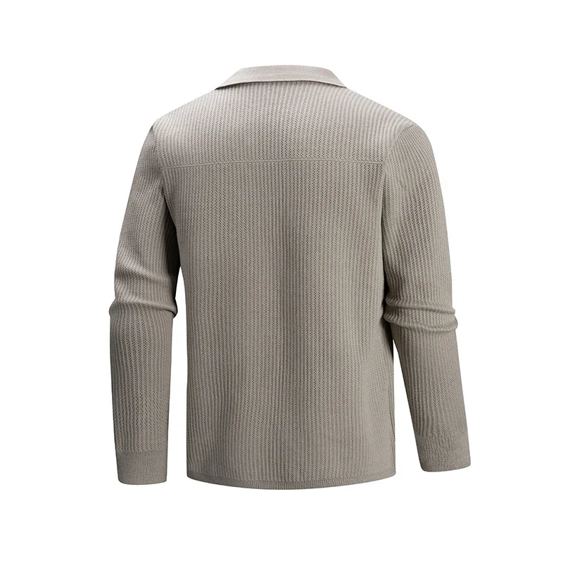 Ruicheng Men's New Lapel Knit Cardigan