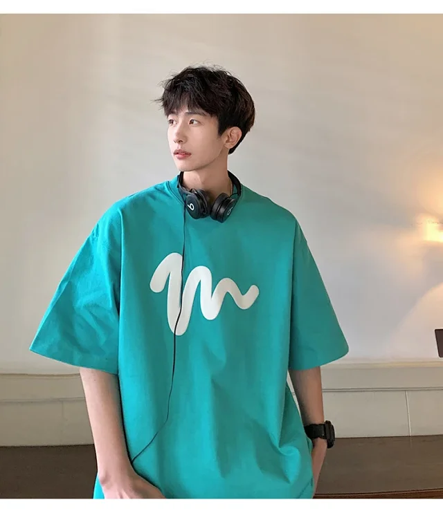 Oversized Men's Graphic Cotton Tee 2025 Detail