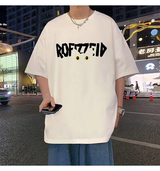 INS Men's Oversized Heavyweight Cotton Tee Detail