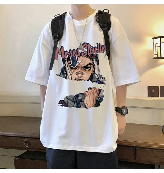 Men's Heavyweight Cotton Oversized Short-Sleeve Tee Detail