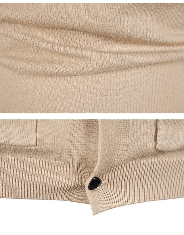 Men's Korean Style Knit Cardigan Autumn New Detail