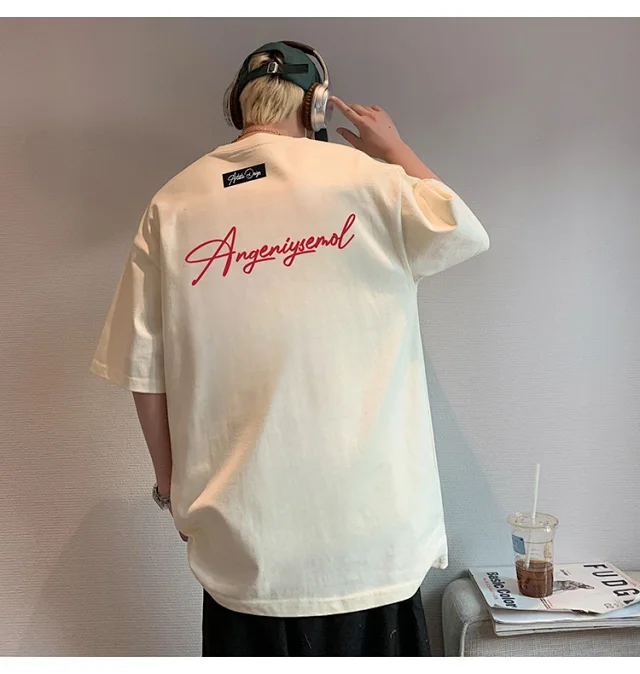 Men's Heavyweight Cotton Foam Print Tee Detail