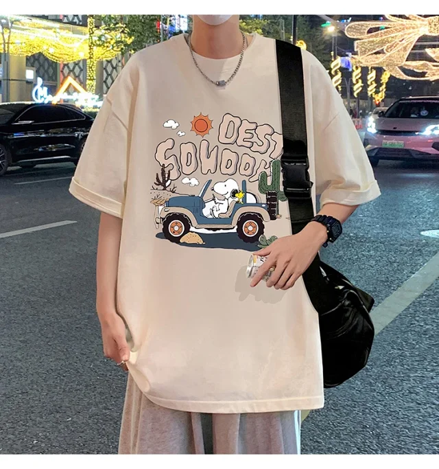 Men's Cartoon Print Cotton Tee 2025 Detail