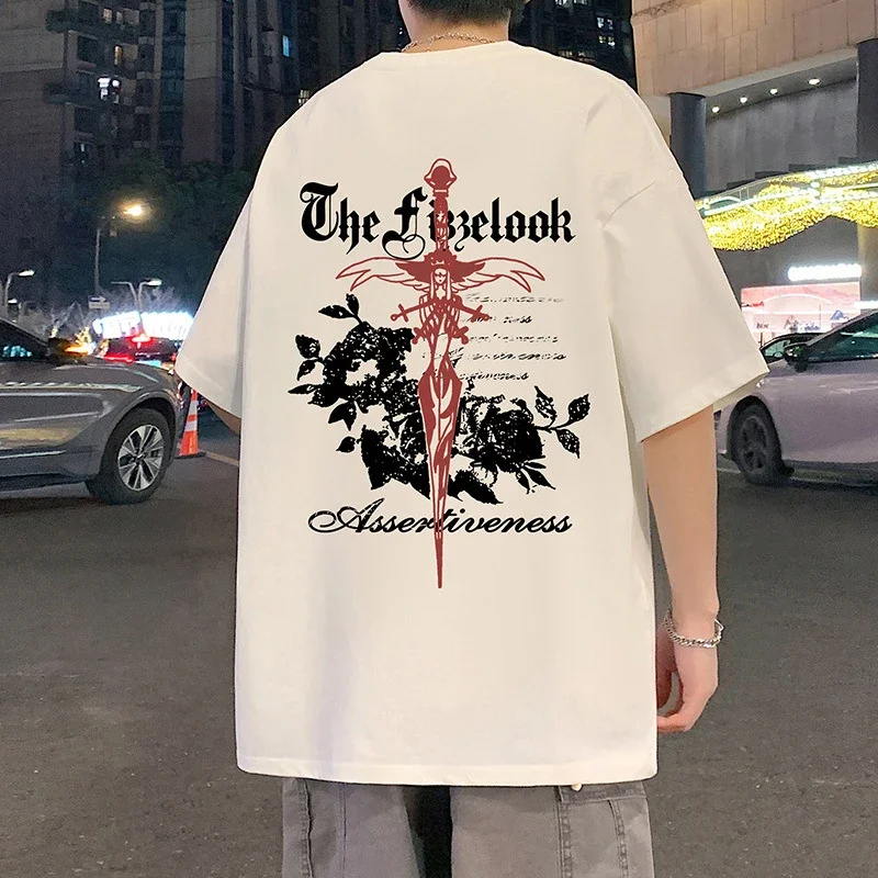 Men's Heavyweight Cotton Thick Short-Sleeve Tee