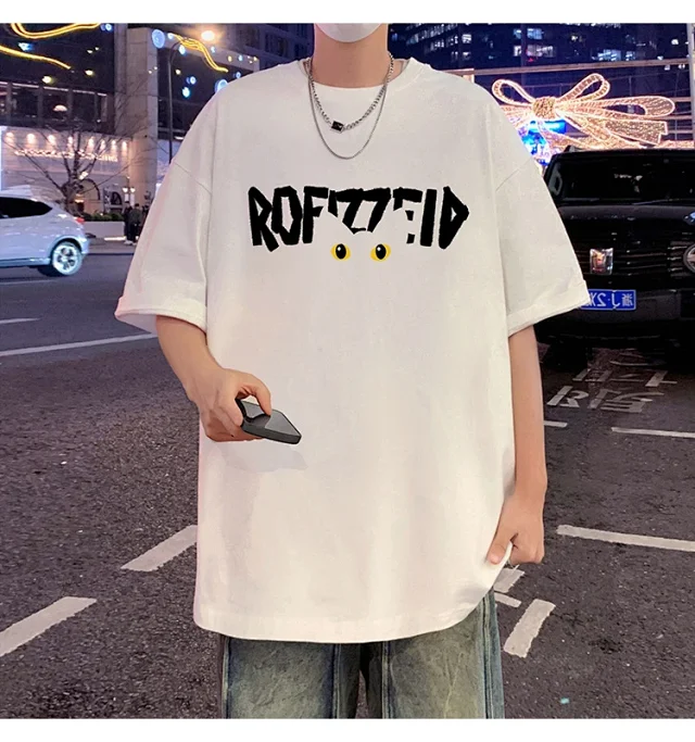 INS Men's Oversized Heavyweight Cotton Tee Detail