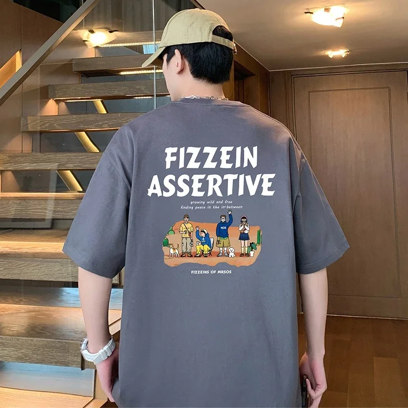 Men's Big Size Cotton Summer T-Shirt