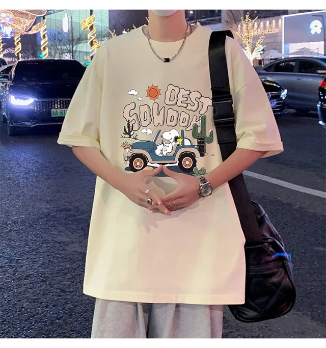 Men's Cartoon Print Cotton Tee 2025 Detail