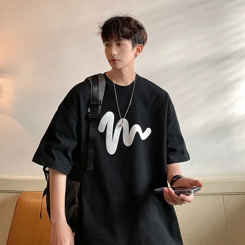 Oversized Men's Graphic Cotton Tee 2025