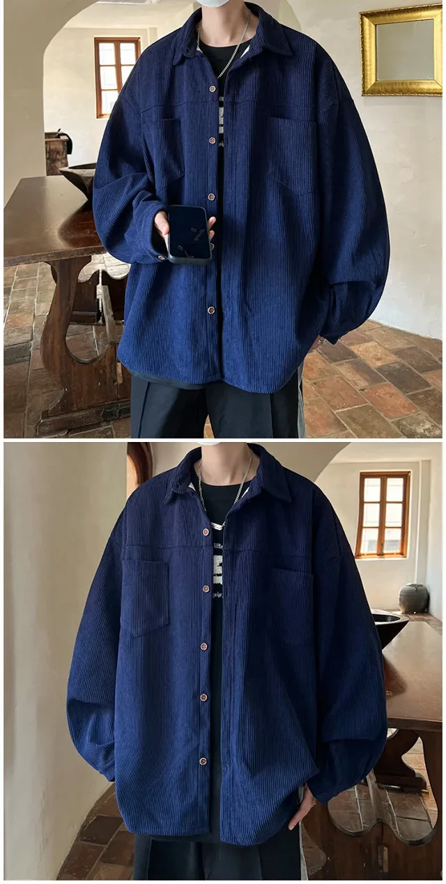 Men's Corduroy Vintage Shirt Detail