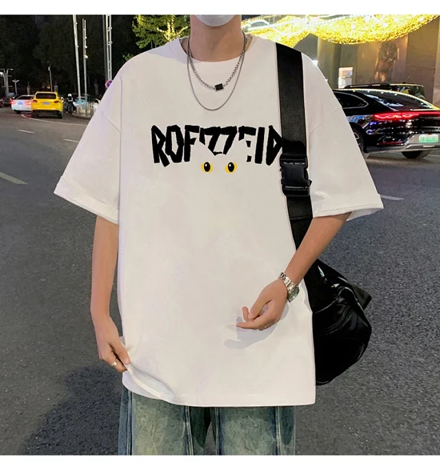 INS Men's Oversized Heavyweight Cotton Tee Detail