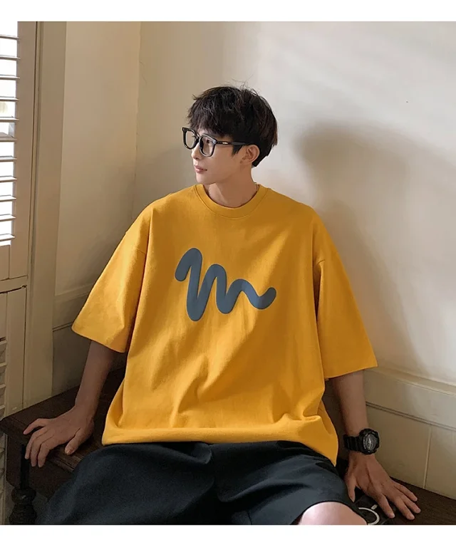 Oversized Men's Graphic Cotton Tee 2025 Detail