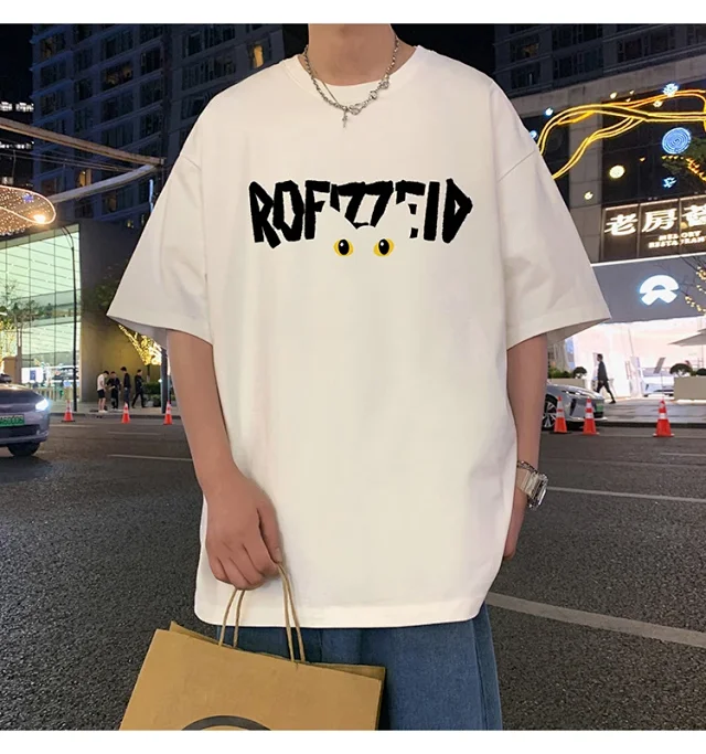 INS Men's Oversized Heavyweight Cotton Tee Detail