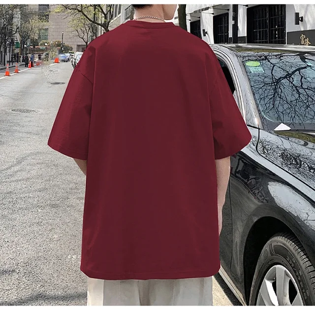 2025 Men's Bear Print Heavyweight Cotton T-shirt Detail