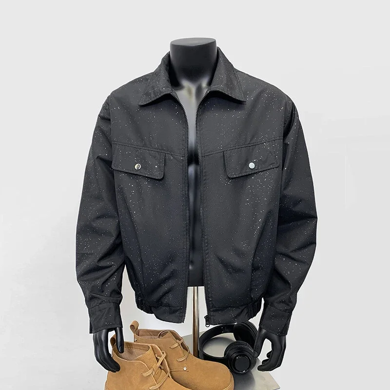 Starry Sky Men's Edgy Flight Jacket