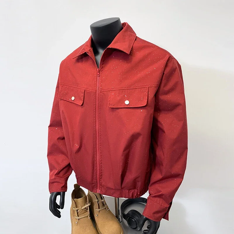 Starry Sky Men's Edgy Flight Jacket