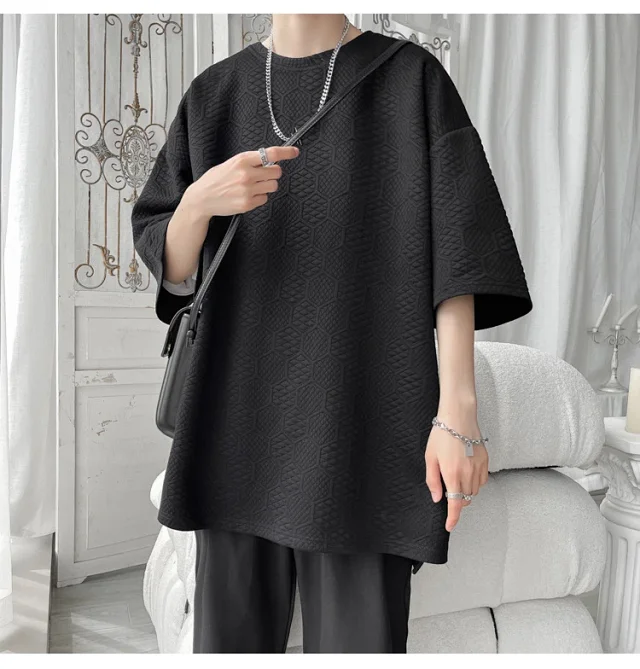 Men's Summer Stretch Ice Silk Tee Detail