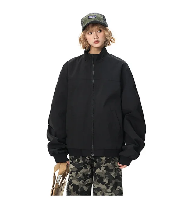Men's Retro American Bomber Jacket Detail